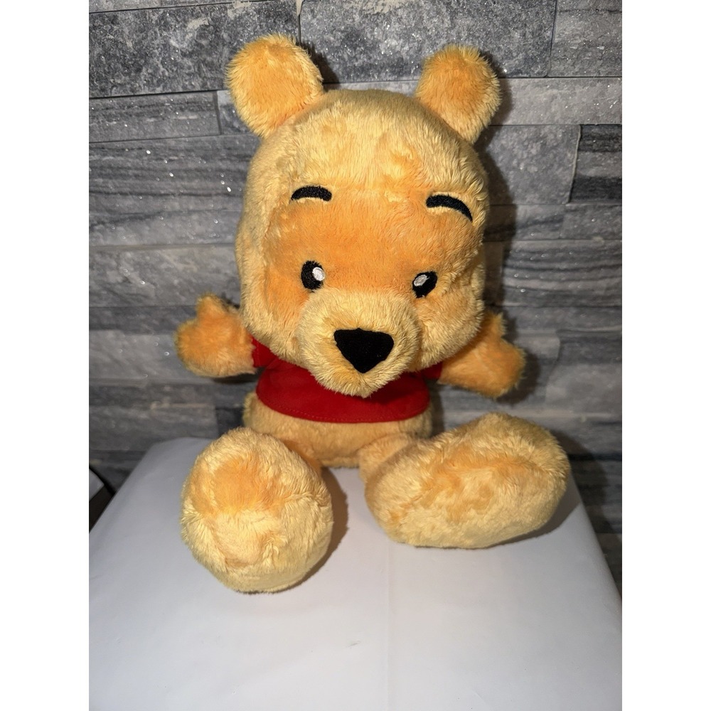 Winnie The Pooh Bear Baby 14" Plush Stuffed Animal Big Head Walt Disney Parks